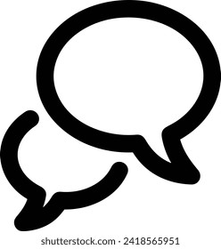 Comment icon symbol vector image. Illustration of the chat social media concept design image