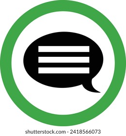 Comment icon symbol vector image. Illustration of the chat social media concept design image