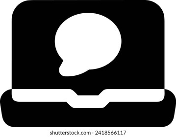 Icono de comentario imagen vectorial. Ilustración de la imagen de diseño del concepto de chat en medios sociales