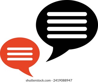 Comment icon symbol vector image. Illustration of the chat social media concept design image