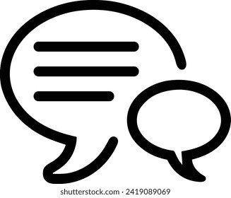 Comment icon symbol vector image. Illustration of the chat social media concept design image