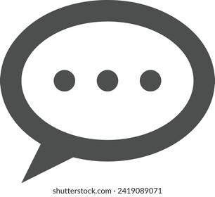 Comment icon symbol vector image. Illustration of the chat social media concept design image