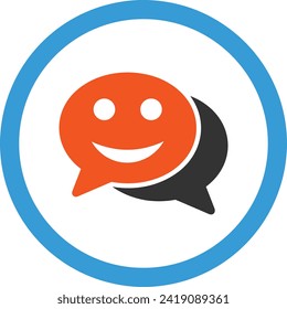Comment icon symbol vector image. Illustration of the chat social media concept design image