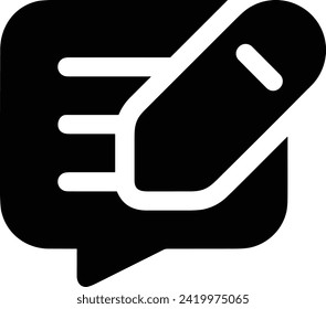 Comment icon symbol vector image. Illustration of the chat social media concept design image