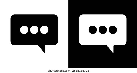 Comment icon symbols. Vector illustration.