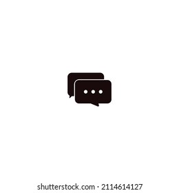 Vector de diseño de moda de iconos de comentario