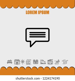 Comment icon vector