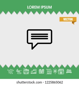 Comment icon vector