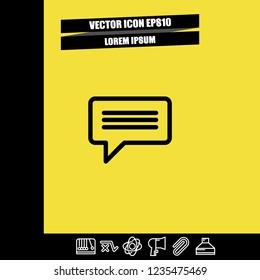 Comment icon vector