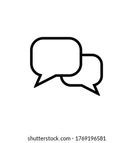 Vector de icono de comentario. Ilustración del símbolo de conversación, ilustración vectorial