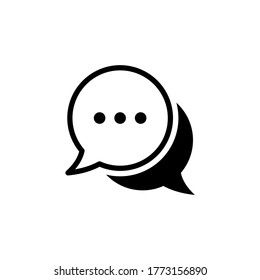 Comment icon vector. Chat, conversation icon symbol