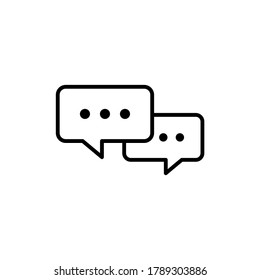 Symbol für Kommentare, Vektorgrafik. Chat, Konversationssymbol