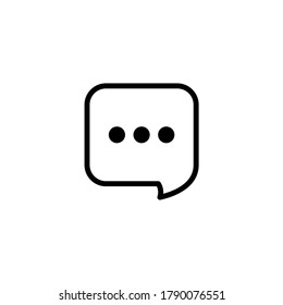 Comment icon vector. Chat, conversation icon symbol
