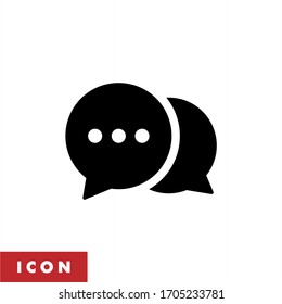 Comment Icon Vector. Chat Icon Isolated