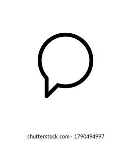 Comment icon vector. Chat symbol illustration on white background