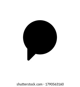 Vector de icono de comentario. Ilustración del símbolo de charla en fondo blanco