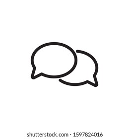 Comment icon vector. Chatting, message, conversation icon symbol vector