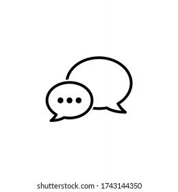 Comment icon vector. Conversation, Dialog icon symbol isolated