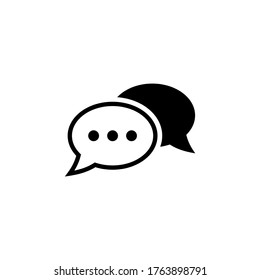 Comment icon vector. Conversation, Dialog icon symbol isolated