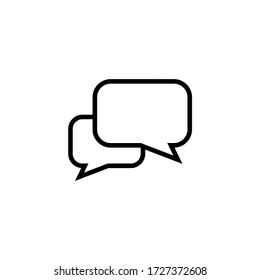 Comment icon vector. Conversation, Speech bubble icon symbol