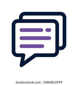 comment icon. vector dual tone icon for your website, mobile, presentation, and logo design.