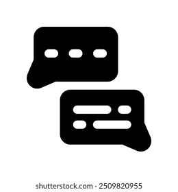 comment icon. vector glyph icon for your website, mobile, presentation, and logo design.