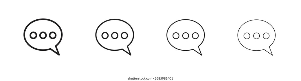 Comment icon vector graphics. black style vector icons