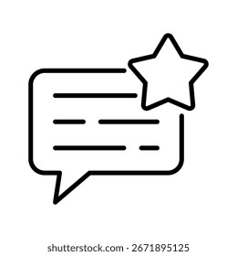 Ilustración del Vector del icono del comentario, fondo blanco