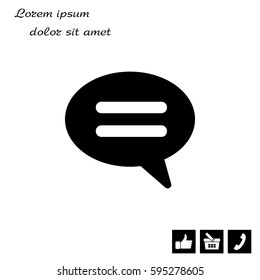 comment icon. vector illustration