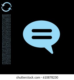 comment icon. vector illustration