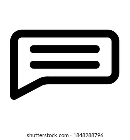 Comment icon vector illustration in line style for any projects, use for website mobile app presentation