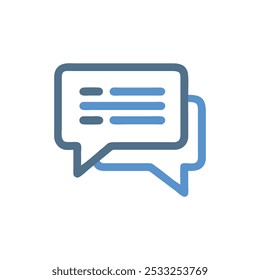 ícone de comentário vetor estilo de ilustração
