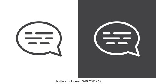 Comment icon vector logo set collection for web app ui