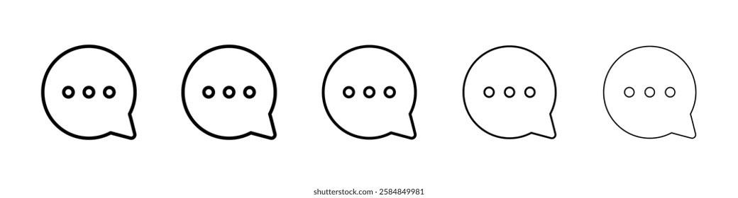 Comment icon Vector logo sign