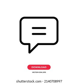 Comment Icon Vector Message Sign Stock Vector (Royalty Free) 2140708997 ...