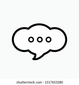 Comment Icon - Vector, Sign and Symbol for Design, Presentation, Website or Apps Elements. 
