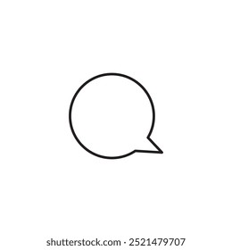 Comment icon vector. Speech bubble icon symbol