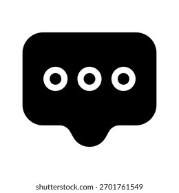 Ilustração de design de símbolo de vetor de ícone de comentário