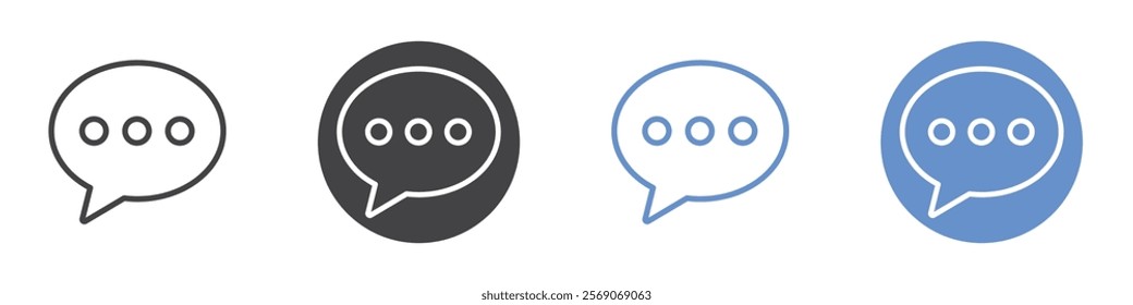 Comment icon vector symbol outline sign