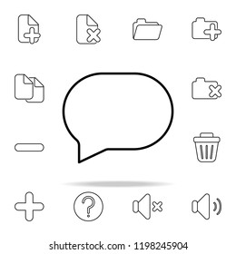 comment icon. Web icons universal set for web and mobile