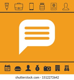 Comment icon for web and mobile