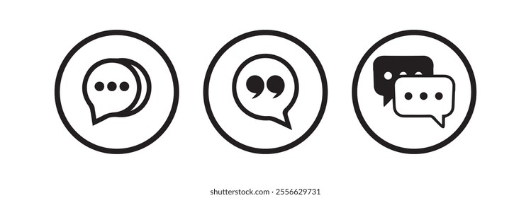 comment icon.Chat and message icon vector for web and mobile app. speech bubble sign and symbol.vector illustration eps 10