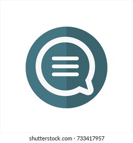 comment iconin trendy flat style isolated on white background. comment icon symbol for your web site design,comment logo, app, UI. Vector illustration, comment icon eps10. 
