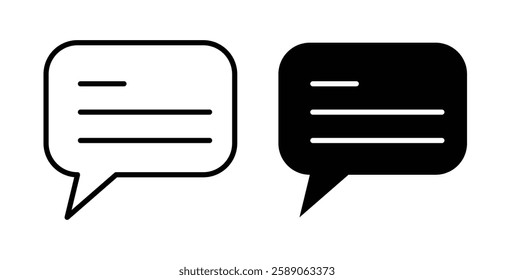 Comment icons thin line illustrations designs