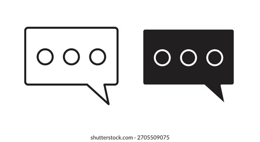 Iconos del comentario para el Diseño web del uso, ilustración del logotipo.