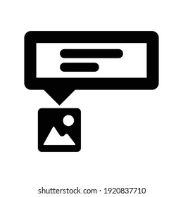 Comment image icon.text,photo (vector illustration)