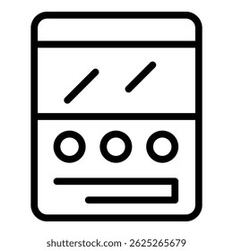 Comment interface icon. Outline Comment interface vector icon for web design isolated on white background
