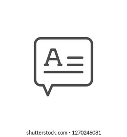 Comment line icon