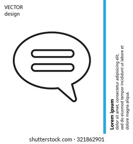comment line icon