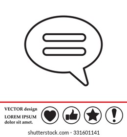 comment line icon